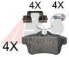 A.B.S. 37762 OE Brake Pad Set, disc brake